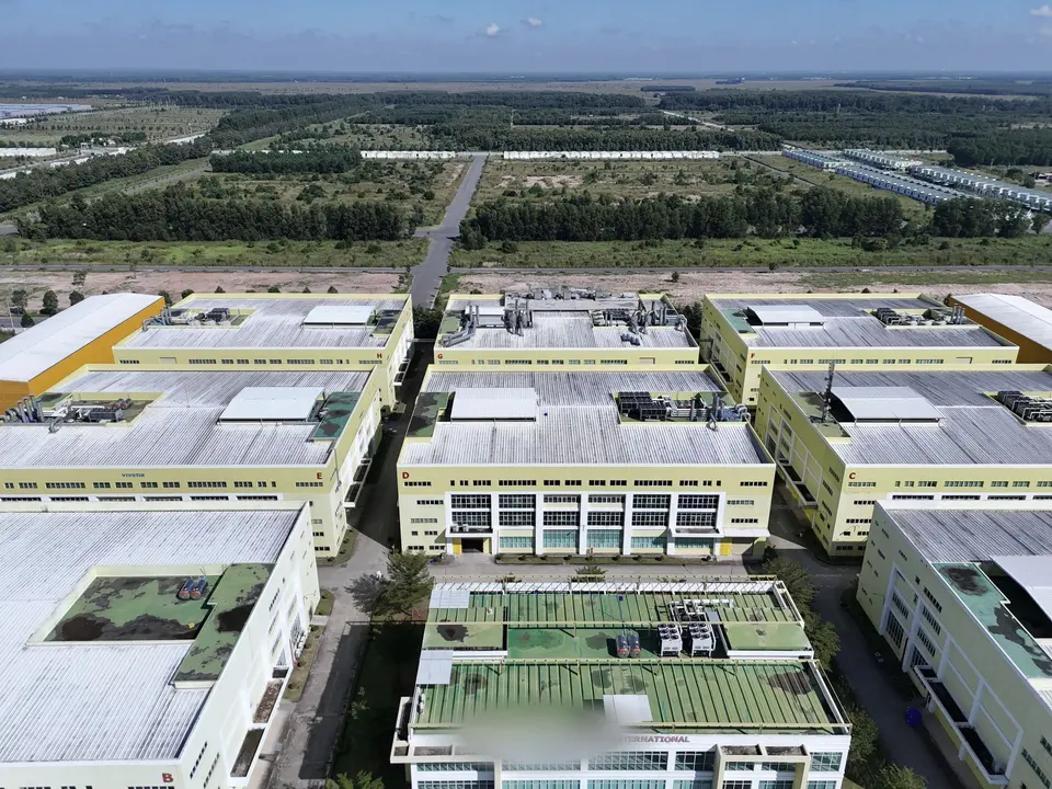 Aerial View of Industrial Complex in Bình Dương