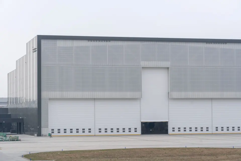 Modern Industrial Warehouse Exterior View